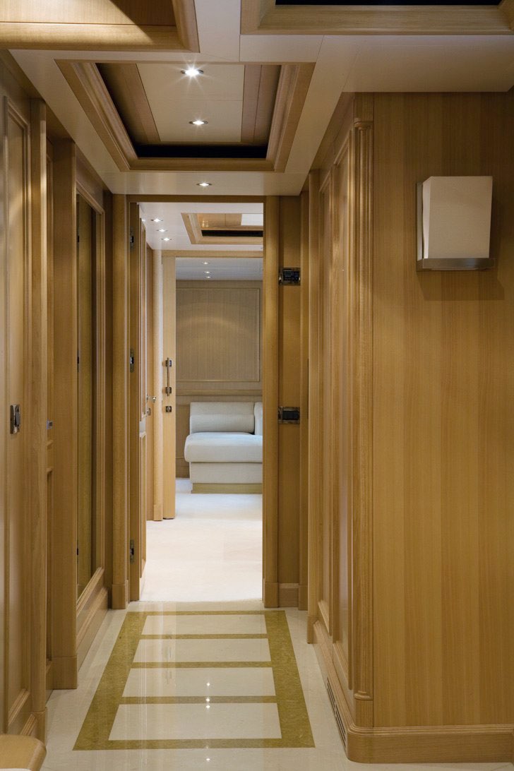 Corridor to Master Cabin